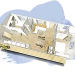 Mobil 4 Personnes Avec Terrasse A - Api-1-52-1442 *